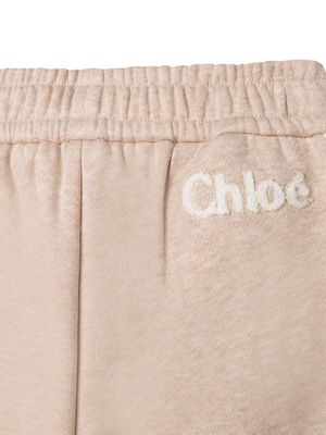 Chloé Kids side-stripe track pants - Neutrals