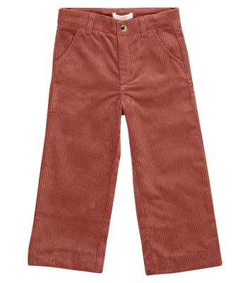 Chloé Kids Stretch-cotton corduroy straight pants