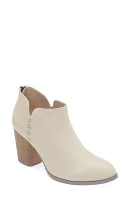 Chocolat Blu Astrid Bootie in Ivory Leather
