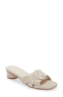 Chocolat Blu Everly Slide Sandal in Off White Leather