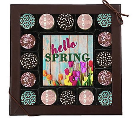 Chocolate Works 32 Spring Chocolate Truffles & hocolate Card