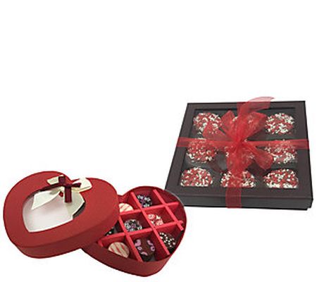Chocolate Works Valentine's Day Heart Box Artis an Gift Tower