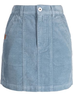 CHOCOOLATE A-line cotton corduroy miniskirt - Blue