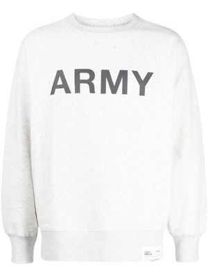 CHOCOOLATE Army crew-neck sweatshirt - Grey