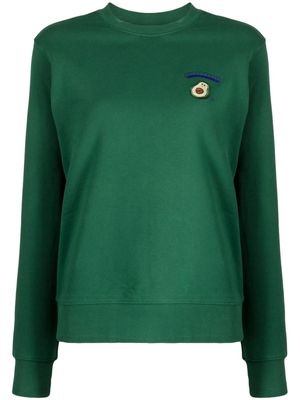 CHOCOOLATE Avocado-print cotton sweatshirt - Green