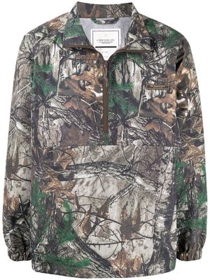:CHOCOOLATE camouflage-print half-zip jacket - Green