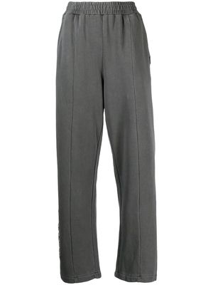 CHOCOOLATE cotton elasticated logo trousers - Grey