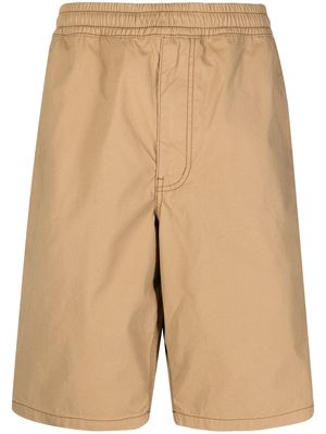 CHOCOOLATE logo-patch knee-length shorts - Brown