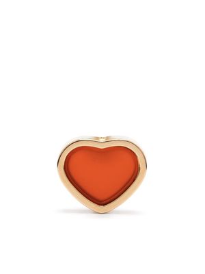 Chopard 18kt rose gold My Happy Heart carnelian stud earring - Pink