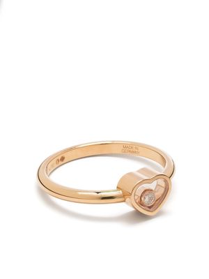 Chopard 18kt rose gold My Happy Heart diamond ring - Pink