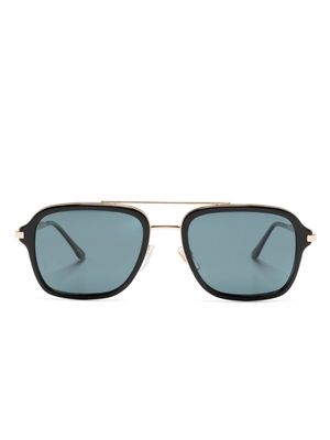 Chopard Eyewear L.U.C Square-frame tinted sunglasses - Black