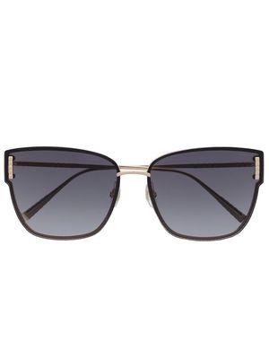 Chopard Eyewear logo-engraved cat-eye sunglasses - Gold