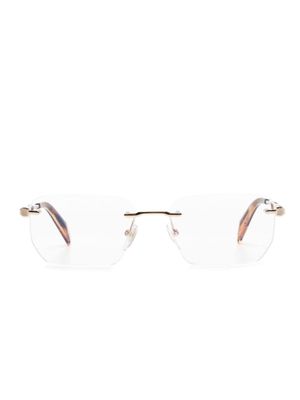 Chopard Eyewear logo-engraved frameless glasses - Gold