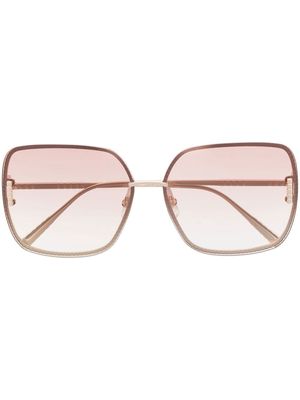 Chopard Eyewear square-frame tinted sunglasses - Gold