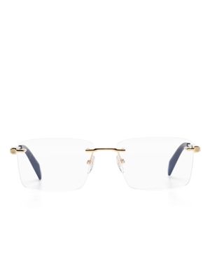 Chopard Eyewear VCHG18 rimless logo-engraved eyeglasses - Gold