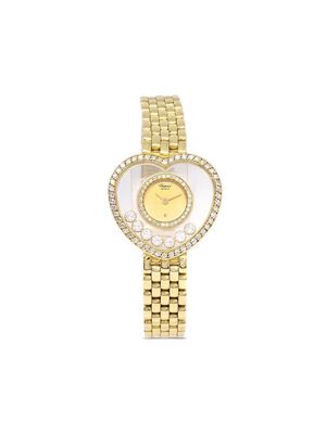 Chopard Pre-Owned 1980-1990 pre-owned Happy Diamonds 25mm - Gold