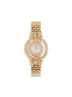 Chopard Pre-Owned 1980s pre-owned Happy Diamonds 24mm - Gold
