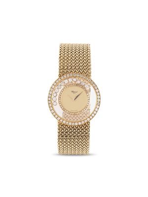 Chopard Pre-Owned 1990-2000s pre-owned Happy Diamonds 32mm - Gold
