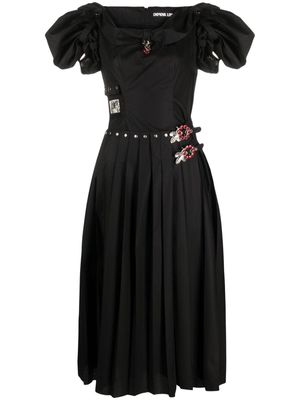 Chopova Lowena Icebreaker organic-cotton midi dress - Black
