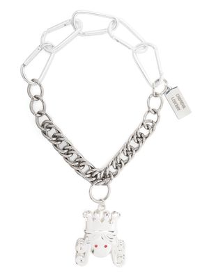Chopova Lowena oversize-pendant chain-link necklace - Silver