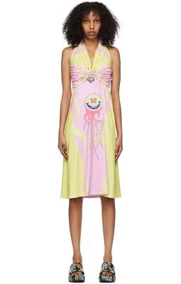 Chopova Lowena SSENSE Exclusive Pink Sandy Midi Dress