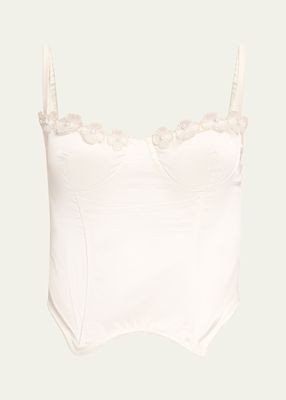 Chou Chou Floral Applique Bustier