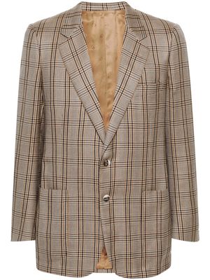 Christian Dior 1970s pre-owned check-pattern classic blazer - Neutrals