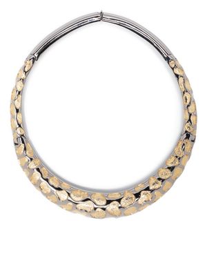 Christian Dior 1980 pre-owned Leopard choker necklace - Silver