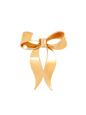 Christian Dior 1980s pre-owned bow brooch - Gold