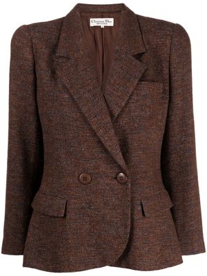 Christian Dior 1990-2000s double-breasted blazer - Brown