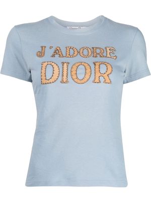 Christian Dior 1990-2000s pre-owned J'Adore Dior T-shirt - Blue