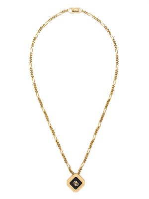 Christian Dior 1990s CD logo-pendant necklace - Gold