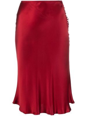 Christian Dior 1990s pre-owned bias cut skirt - Red