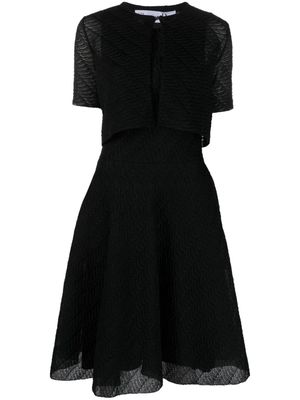 Christian Dior 1990s pre-owned flared dress and bolero set - Black