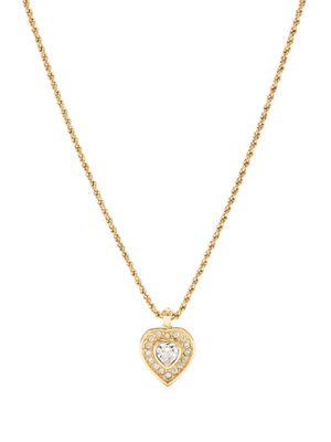 Christian Dior 2000s pre-owned heart pendant chain necklace - Gold