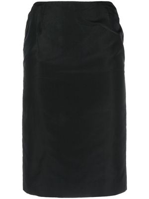 Christian Dior 2000s pre-owned high-waisted pencil skirt - Black