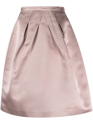 Christian Dior 2000s pre-owned silk pleated skirt - Neutrals