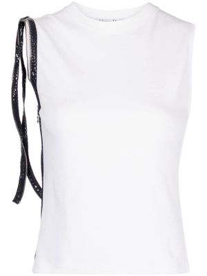 Christian Dior 2001 pre-owned zip-detail tank top - White