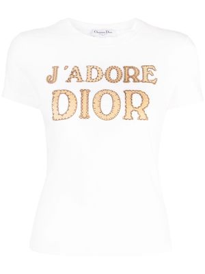 Christian Dior 2003 pre-owned J'Adore Dior cotton T-shirt - White