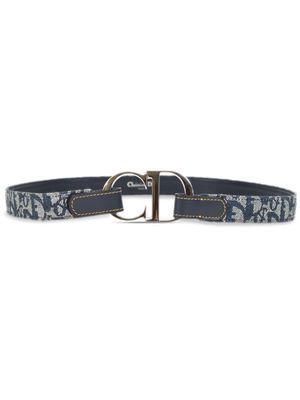 Christian Dior 2004 pre-owned Oblique canvas belt - Blue