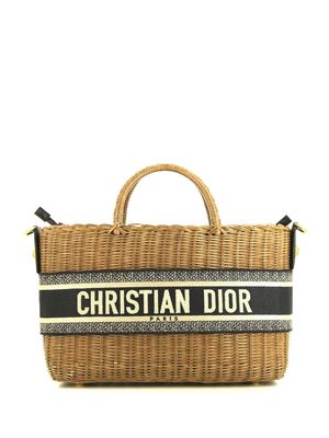 Christian Dior 2010 pre-owned wicker shopper - Blue