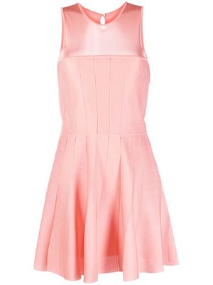 Christian Dior 2010s panelled flared minidress - Pink