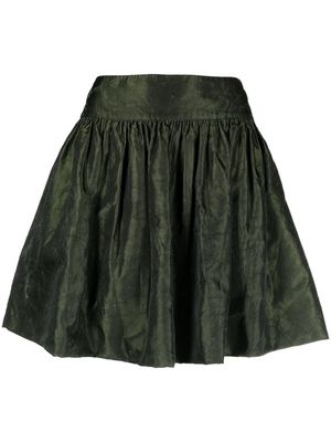 Christian Dior 2010s pre-owned flared gathered skirt - Green