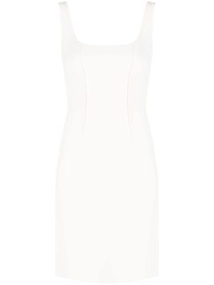 Christian Dior 2010s sleeveless fitted minidress - Neutrals