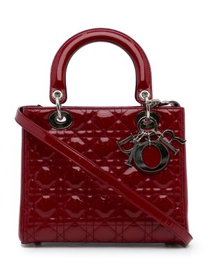 Christian Dior 2011 pre-owned medium Cannage Lady Dior handbag - Red