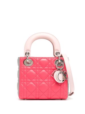 Christian Dior 2014 pre-owned Cannage mini Lady Dior two-way handbag - Pink