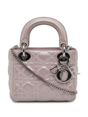 Christian Dior 2016 pre-owned mini Cannage Lady Dior two-way handbag - Purple