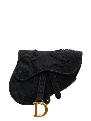 Christian Dior 2019 pre-owned Saddle canvas belt bag - Black