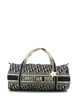 Christian Dior 2020 pre-owned Oblique-pattern holdall bag - Blue