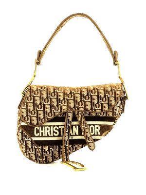 Christian Dior 2020 pre-owned Oblique Saddle handbag - Brown
